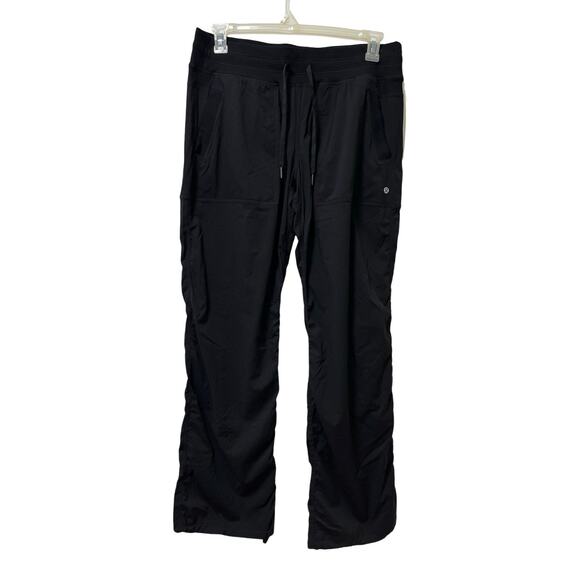 Lululemon Womens Dance Studio MR Pants Size 12 Black Athletic Yoga Gym LW5ENOR - Picture 1 of 7